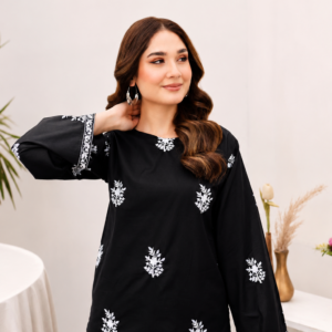 2Pc Fully Embroidered Summer Lawn (Unstitched )
