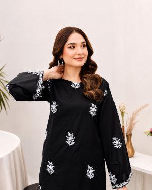 2Pc Fully Embroidered Summer  Lawn (Unstitched )