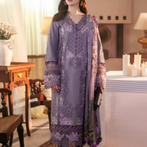 3PC Heavy Embroidery Suit (Unstitiched)