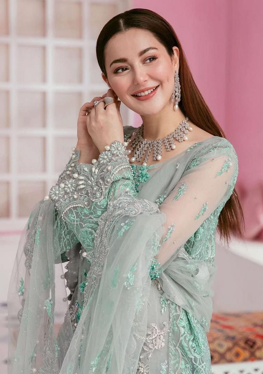 3PC Heavy Embroidery Suit (Unstitched ) - Image 2
