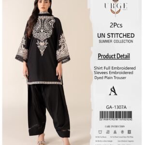 2Pc Heavy Embroidery Summer Collection ( Unstitched )