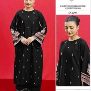 2Pc Heavy Embroidery Summer Collection ( Unstitched )
