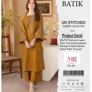 2Pc Heavy Embroidery Summer Collection ( Unstitched )