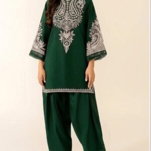 2Pc Fully EmbroideredSummer Lawn (Unstitched )