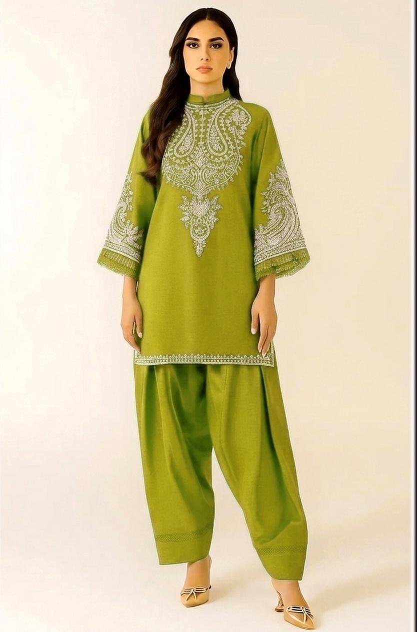 2Pc Fully EmbroideredSummer Lawn (Unstitched ) - Image 6