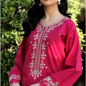 2Pc Fully EmbroideredSummer Lawn (Unstitched )