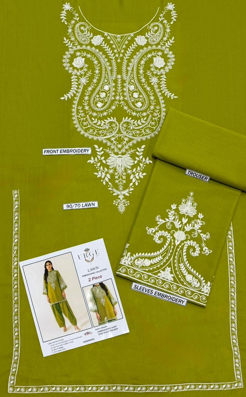 2Pc Fully EmbroideredSummer Lawn (Unstitched ) - Image 7