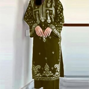 2Pc Fully Embroidered Summer  Lawn (Unstitched )