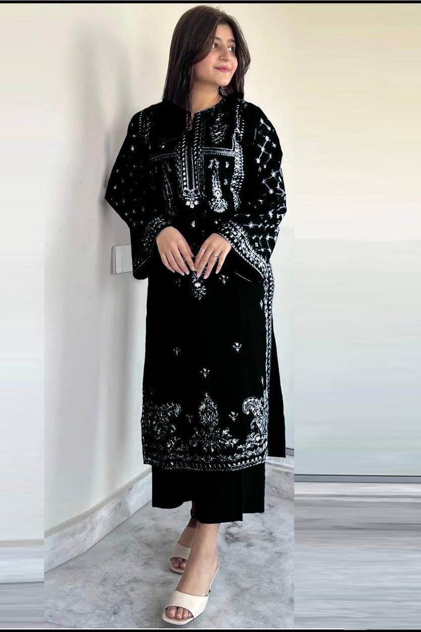 2Pc Fully Embroidered Summer Lawn (Unstitched ) - Image 12