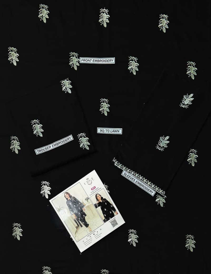 2Pc Fully Embroidered Summer Lawn (Unstitched ) - Image 4