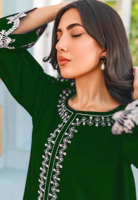 2Pc Fully Embroidered Summer Lawn (Unstitched ) - Image 6