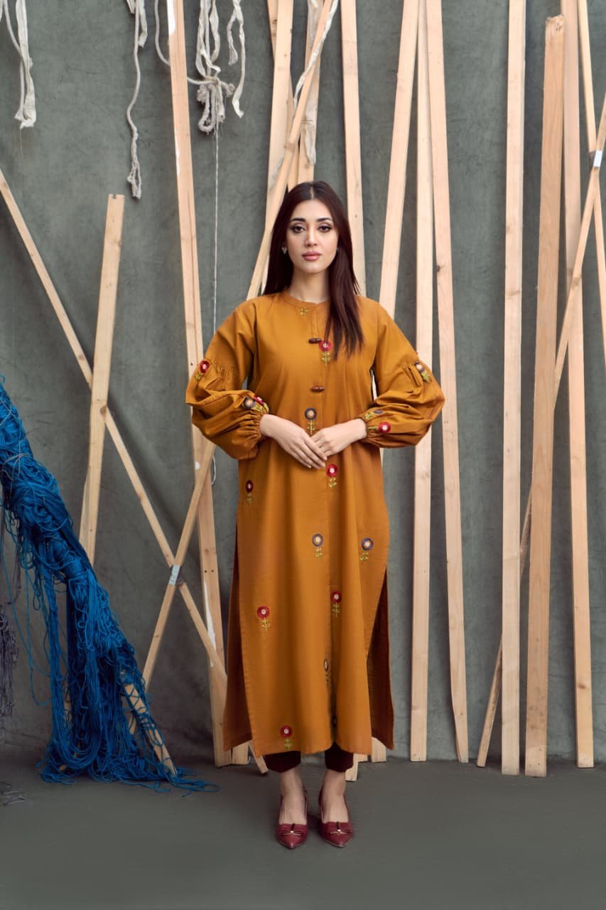 2Pc Fully Embroidered Summer Lawn (Unstitched )