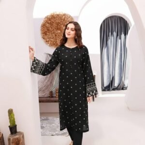 2Pc Fully Embroidered Summer Lawn (Unstitched )