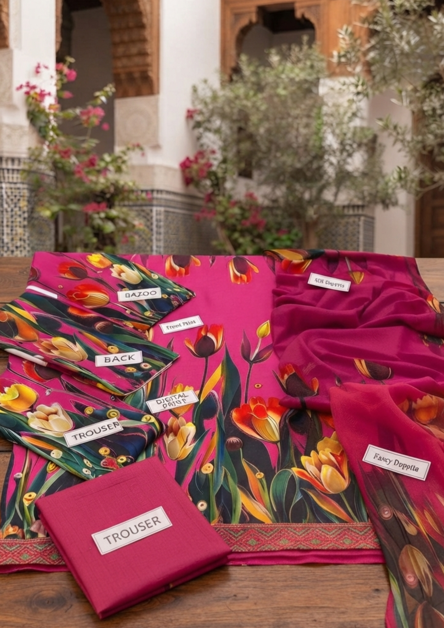 3pc Silk Unstitiched Suit - Image 10