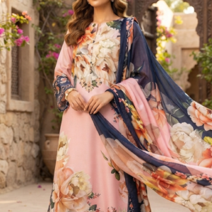 3pc Silk Unstitiched Suit