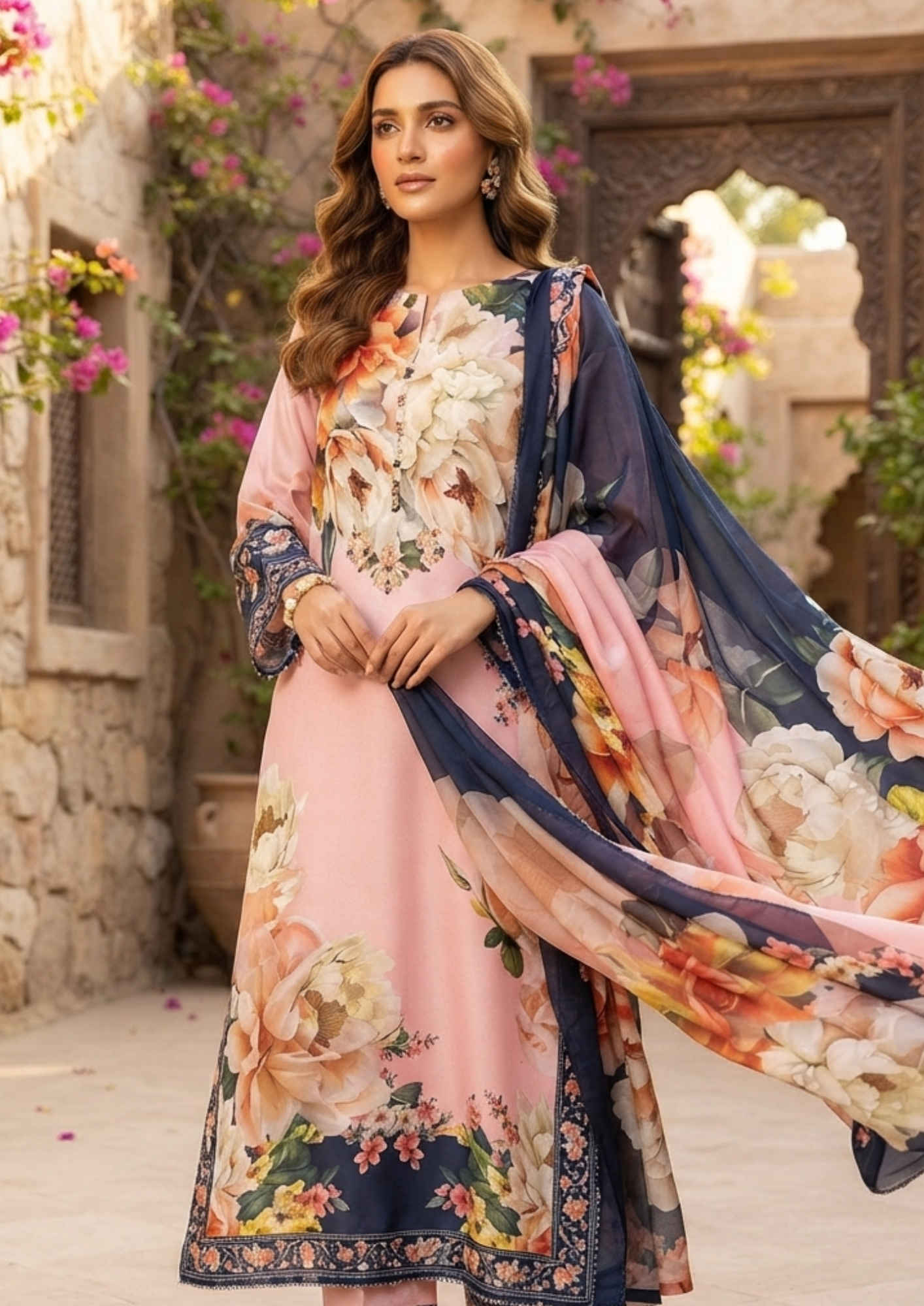 3pc Silk Unstitiched Suit