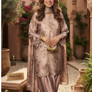 3pc Silk Unstitiched Suit
