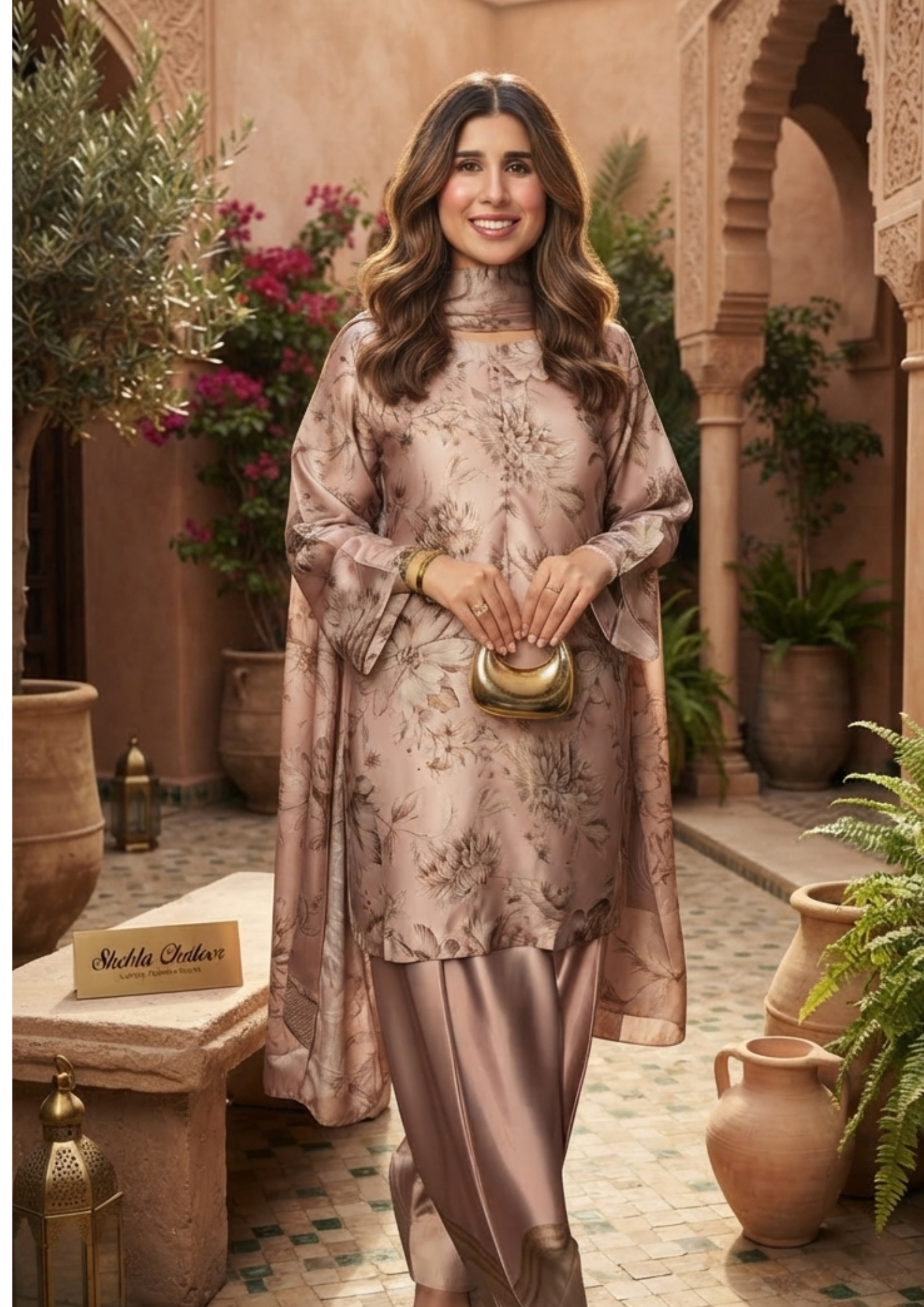3pc Silk Unstitiched Suit