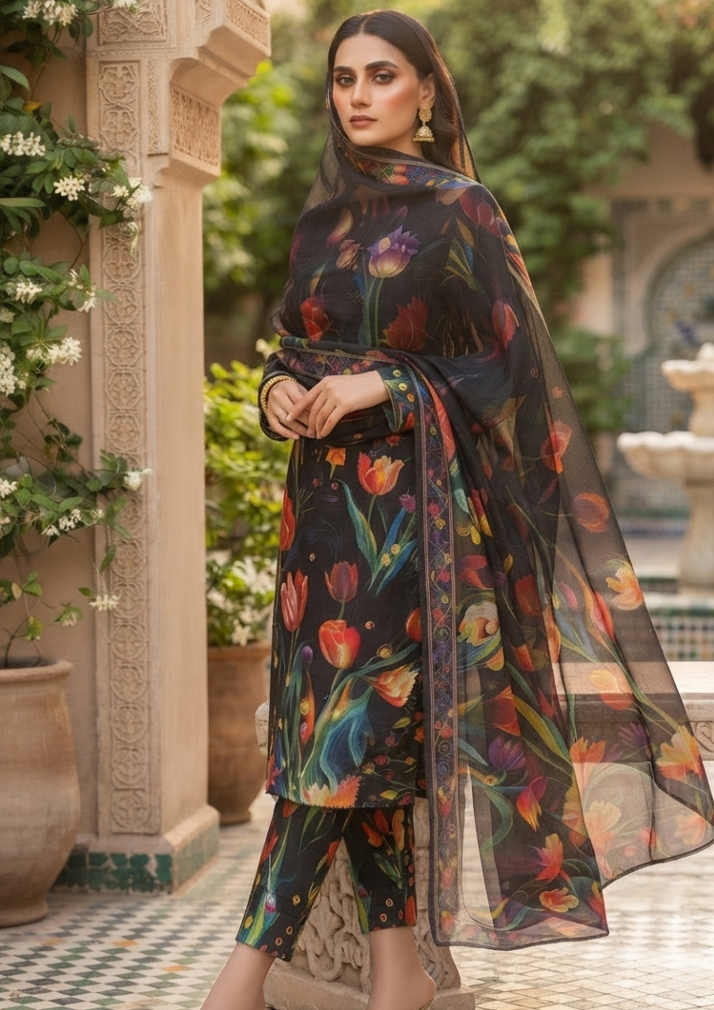3pc Silk Unstitiched Suit - Image 6