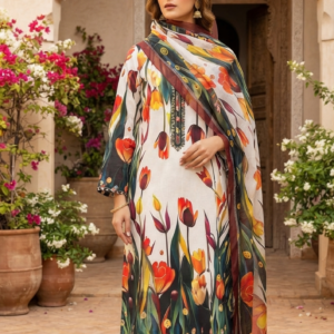 3pc Silk Unstitiched Suit