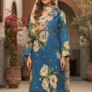 3pc Silk Unstitiched Suit