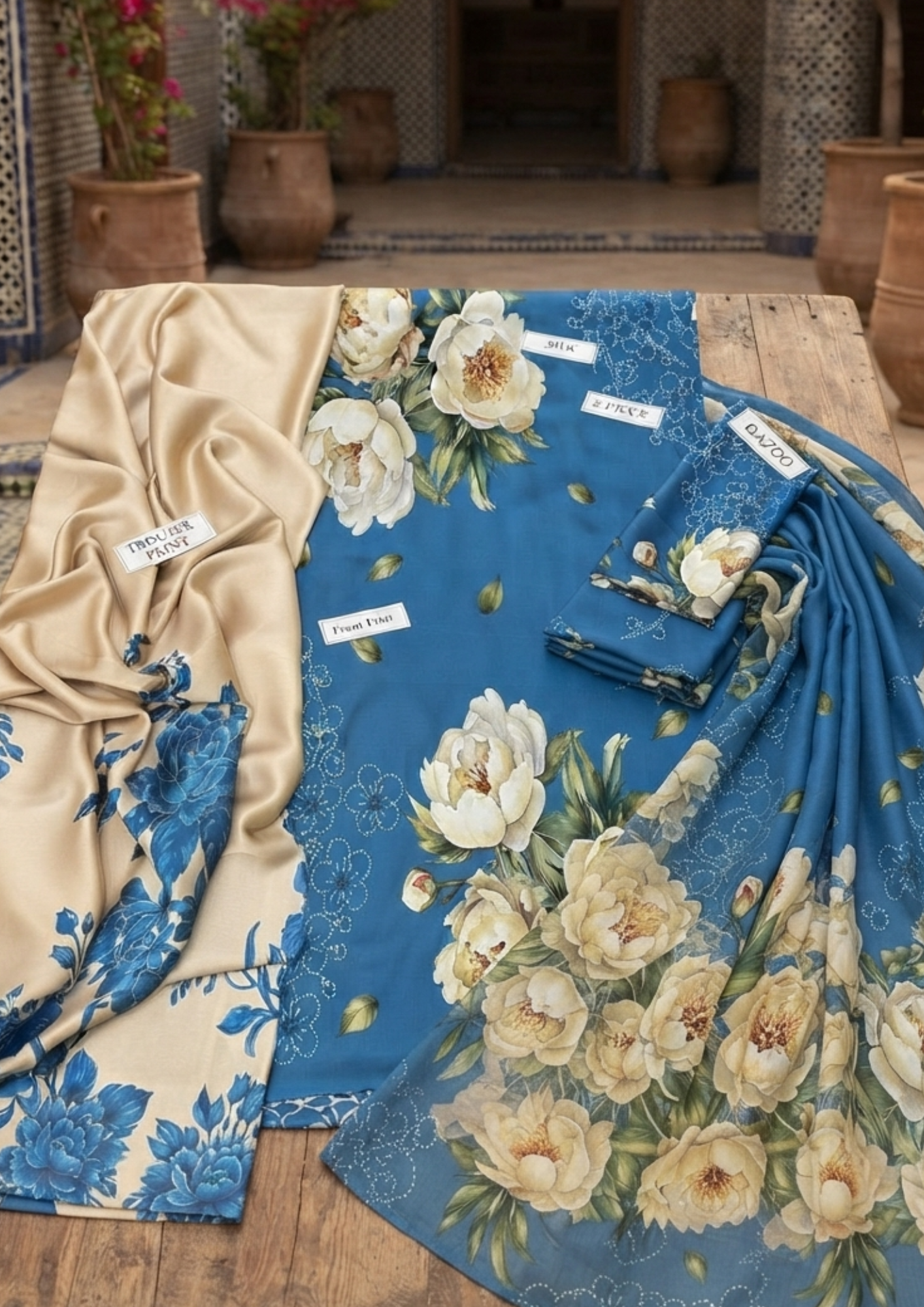 3pc Silk Unstitiched Suit - Image 4